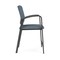 Lesro Newport Hip Chair Metal Frame, Charcoal, RF Serene Upholstery NP1161 - alternate 2
